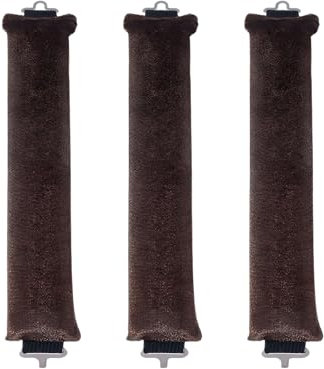 DBAILY Locken Ohne Hitze 3 PCS Lockenwickler Über Nacht mit Haken Overnight Blowout Hitzefreie Lockenwickle Heatless Curls Band Lockenwickler Heatless Curls für Alle Haartypen(Braun)