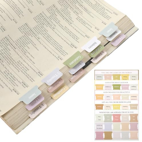 Dimeho Laminierte Bibel-Tabs 150 Bibelregister für Frauen & Männer im Boho-Stil Laminierte Bibelregister für Studienbibel Bibelindexregister in Großdruck Christliche Geschenke