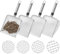 4 setacci per terreno da giardinaggio, 2/2,8/3,8/5 mm, setacci a rete da giardino, setaccio a rete per sabbia, terreno, sabbia, rocce, terricci, terriccio