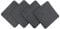 CB Home & Style Filz Sitzkissen Stuhlkissen Polster Auflage Kissen 4er Pack rund oder eckig (Dunkelgrau, Eckig - 35x35cm)