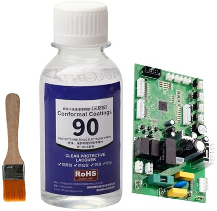 PCB Board Paint – 100ML Insulated Adhesive & Waterproof Quick-Dry Sealant with Brush | Clear Conformal Coating for Circuit Boards | Insulating Bonding Appliance Terminal Electric Splice, Fix