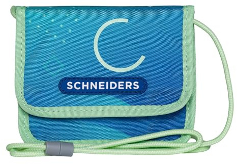 Schneiders Brustbeutel Geldbörse Neck Pouch Geo Motion blau