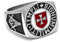 BOBIJOO JEWELRY - Bague Chevalière Homme Franc-Maçon Templier Croix Rouge Templi Signum Militi Acier Inoxydable 316l - 21 (11 US)