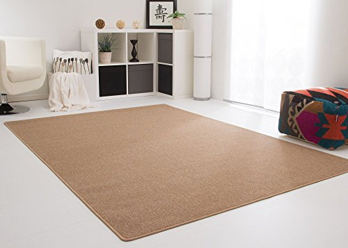Steffensmeier Schlingenteppich Meddon, Esszimmer, Flur, für Haustiere geeignet in Beige, GUT Siegel Zertifiziert, Größe: 80x250 cm