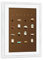 artboxONE Poster mit Rahmen weiß 30x20 cm Coffee Flat menu Brown von Anna Kozlenko - gerahmtes Poster