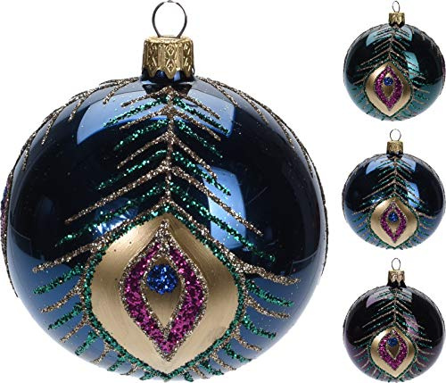 Weihnachtsschmuck 3-TLG. Set – Edle Christbaumkugeln für Festliche Weihnachtsdeko | Glänzende Baumschmuck Deko für Christbaum & Winterzeit