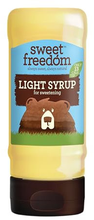 Sweet Freedom Light Syrup - 350 g | Natural Great Taste With Sweetness Derived from Fruit | Ideal for Coffee, Baking & Dessert | No Preservatives or Allergens | Vegan | Only 13 Cal Per Teaspoon