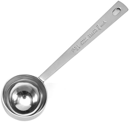 Coffee Scoops, 1 PC 15 ML (1 TPSP) 304 Stainless Steel Tablespoon Long Handle Measuring tablespoon Fits Container for Ground, Brewing, Milk Brewin (5.7inches)