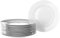 Set de 12 platos postre blancos de porcelana de Ø 19 cm - LOLAhome