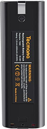 Tecmana 7,2V 4,8Ah Batteria per Makita 7000 7002 7033 191679-9 632002-4 632003-2 192532-2 192695-4