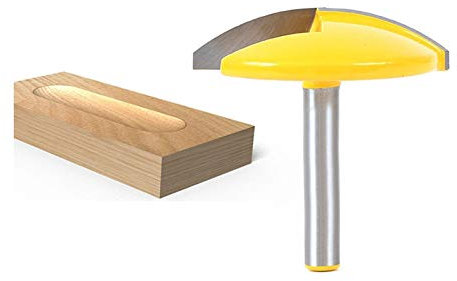 Zkenyao-Router Bit 1/4Shank Router Bit - 1.65 Radius - 1-3/4breit für das Holzbearbeitung Schneidwerkzeug, 1 stück, Verwenden Sie Safety Reliable