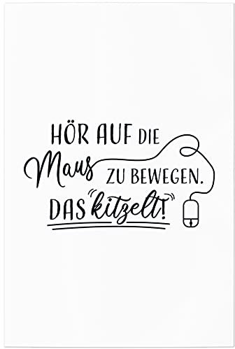 JUNIWORDS Poster, Hör auf die Maus zu bewegen. Das kitzelt!, 30 x 45 cm
