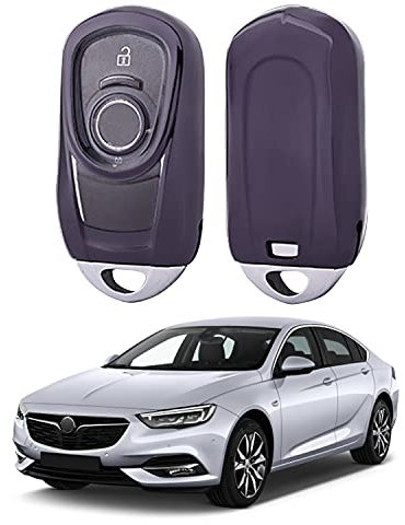 [3-Tasten] SHAOHAO Schlüssel Hülle Kompatibel mit O-pel Insignia B/Corsa E/Astra K TPU Silikon Autoschlüssel Schlüsselhülle Peugeot schlüsselhülle zubehör Lila