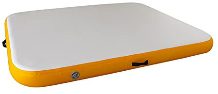 ZXQZ Erwachsene Aufblasbar Schwimmbecken Wasserhängematte, Tragbarer Swimmingpool-Lounge-Sessel mit Inflator, für Erwachsene und Kinder (Color : Yellow)