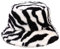 JFAN Fischerhut Unisex Lächelndes Gesicht Damen Unisex Winter Warm Plüsch Eimer Hut Draussen Zebra One Size