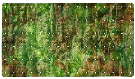 Badewannenmatten, rutschfeste Duschmatten für den Boden mit Saugnäpfen, Abflusslöchern, PVC, waschbar, 39 x 70 cm, Moos
