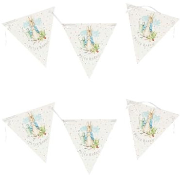 Peter Rabbit Classic Tableware Party Bunting, 3m with 20 flags
