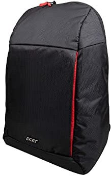 Acer Nitro Urban gaming laptop backpack - (fits laptops up to 15.6 Inch, water resistant, breathable mesh back, padded shoulder straps, black)