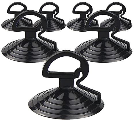 Parasol de cristal para parabrisas de coche, ventosa pequeña, color negro, transparente de PVC, ventosa de vidrio para automóvil, paquete de 20