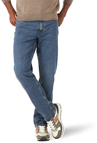 Lee Herren Legendäre Relaxed Straight Jeans, Frosted Night, 36W / 29L