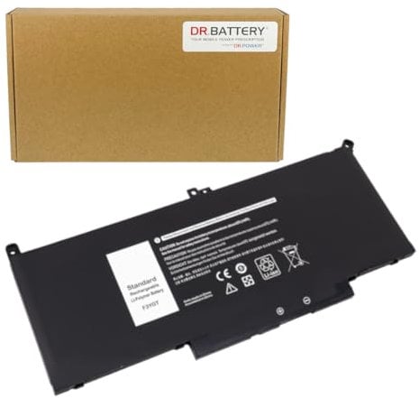 DR. BATTERY F3YGT Laptop Battery Compatible with Dell Latitude 12 7000 7280 7290/13 7000 7380 7390/14 7000 7480 7490 Series DM3WC 2X39G KG7VF 451-BBYE 453-BBCF [7.6 V / 60Wh]