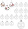Durchsichtige Kunststoffkugeln,Acryl Kugeln,Teilbar Kunststoffkugeln, Durchsichtige Weihnachtskugein, Befüllbare DIY Christbaumkugeln aus Plastik, zum Befüllen als Christbaumschmuck (16 pcs)