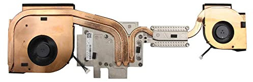 RTDPART Ventilador de CPU para portátil y disipador de Calor para Lenovo ThinkPad P73 (Tipo 20QR, 20QS) 02DM018 módulo térmico CR2 N19E Nuevo