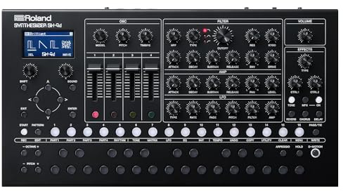 Roland SH-4d Compact Desktop Synthesizer | 11 OSC Models | Professional Sound Design Tools | Perfect for Studio & Stage | Hands-On Workflow | Multitimbral Pattern Sequencer | Extensive FX