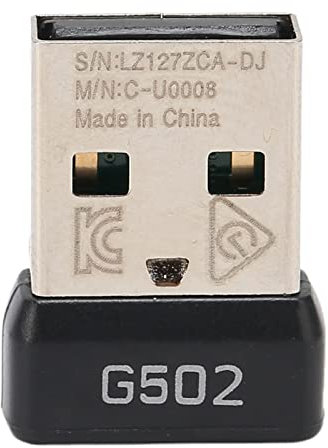 Receptor USB 2.4G para Mouse Inalámbrico G502 Lightspeed, Adaptador de Dongle de Mouse Inalámbrico USB, Mini Receptor USB Portátil, Transmisión de Señal Estable y Plug and Play
