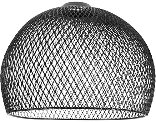 OSALADI Hohler Lampenschirm Aus Schmiedeeisen Pendellampenschirm Schwarz Lampenschirm Aus Schwarzem Metall Lüfterlichtabdeckung Käfiglampenschirm Metall Stehlampenschirm Decke Popularität