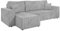 Mirjan24 Ecksofa Kobaro Cord Sofa Eckcouch Couch mit Schlaffunktion und Bettkasten Ottomane Universal, L-Form Couch Schlafsofa Bettsofa Farbauswahl (Poso 110)