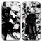 2 Stück Handyhülle für Apple iPhone 13 Hülle 6.1'', Anime Motiv Gojo Satoru Itadori Yuji Manga Muster Schutzhülle Jungs Case Schutz der Linse Design Silikon Cover Stoßfest, Schwarz1