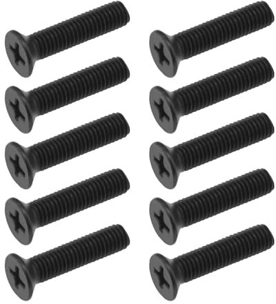 Create idea 10pcs Mandrin de Foret Main Gauche M5x22mm Vis Filetée Fixe Foret Mandrin Poignée Adaptateur Boulon Vis de Verrouillage pour Perceuse Électrique, Noir