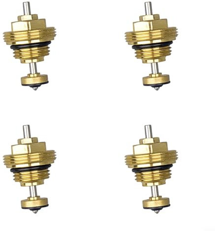 URPIZY Nucleo M30x1.5 della valvola di ritorno del collettore di riscaldamento a pavimento per attuatore UFH (4PCS)