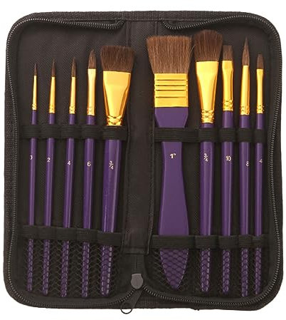 1 Satz Bürste aus Rosshaar acrylbilder bürste Reinigung malzubehör wohnungsdeko tiegerkostuem Kinder haarbürste wildschweinborsten natürlich einstellen die Bürste Pinsel Schablone