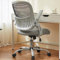 Sweetcrispy Bürostuhl Ergonomisch, Schreibtischstuhl mit Lendenwirbelstütze, Höhenverstellbarkeit Stuhl, Bürostühle mit Armlehne, Office Chair Geeignet für Büro und Schlafzimmer, Grau