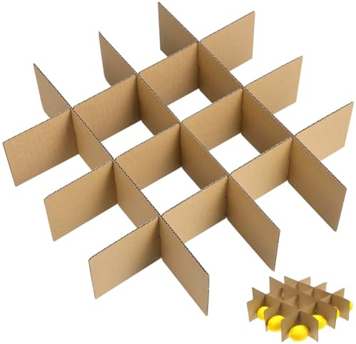 OUNONA Kartonteiler Für Umzugskartons 13.19X13.19X0.12In Trennwände Aus Pappe Zum Schutz Zerbrechlicher Gläser Und Geschirr Versandkarton Trennwand Für Sicheren Transport