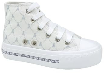 Patrizia Pepe PJ257.30_34 Sneaker, Silver, EU Schmal