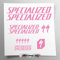 Stickersland® Aufkleber-Set kompatibel mit Rahmen MTB Mountainbike und Helm | Aufkleber-Aufkleber für Fahrräder mit Logos | Stickersland® (Pink Matt)