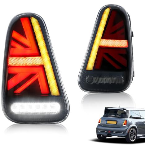 Archaic Rückleuchten kompatibel mit MINI Coopers R50 R52 R53 2001–2007, Mit E-Prüfzeichen, Paar