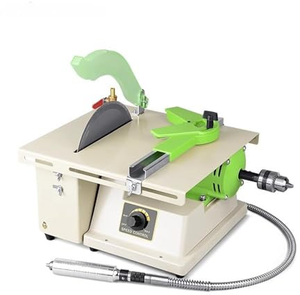 Rock Tumbler Kit, Mini Machine de découpe et de polissa forte de grande puissance, meuleuse de Table, scie de Table multifonctnelle, petite rectifieuse de Jade,Outils de bricolage