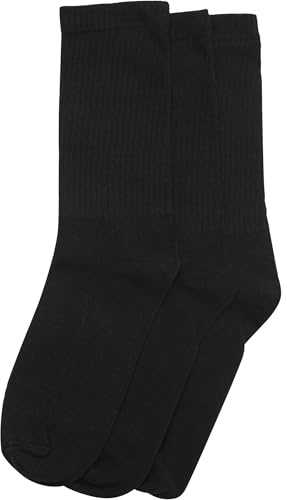 Urban Classics Daily Socken 3er Pack – Unisex Sneaker- und Crew-Socken in Schwarz, Weiß & Oliv, Größe 39–46