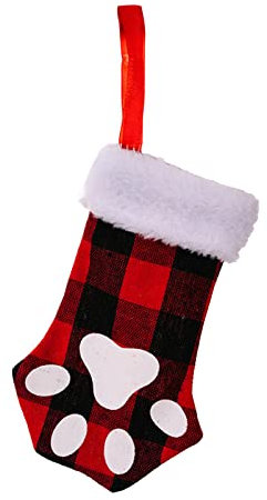 Weihnachtsstrumpf für Pfoten, Anhänger, Baumdekoration, gefüllte Verpackung für Kinder, Süßigkeiten, Innenfamilie