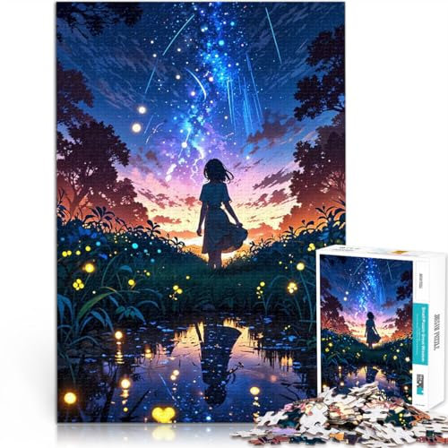 jigsaw 1000 pieces for adults Firefly Fantasia Lernspiel-Herausforderungsspielzeug Tolle Geschenke und Spielzeuge38x26cm