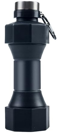 Asukohu Bouteille d'eau de 650 ml avec crochet en D, étanche, réutilisable, pliable