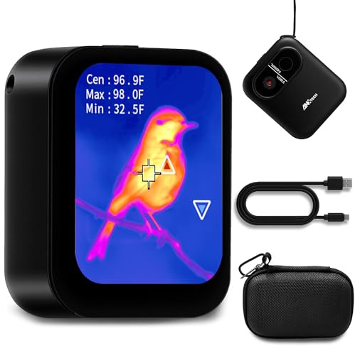 Mini Thermal Camera with Touchscreen Infrared Imager for Home Inspection | No App Required Small Thermal Imager , 80×60 IR Resolution Infrared Camera for Detect Hidden Camera, Water Leak Detection