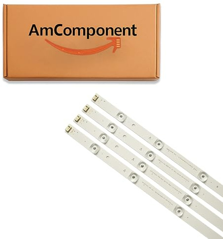 AmComponent - KIT 4 BARRE STRIP 11 LED per TV VARI BRAND HAIER KENNEX JVC TVCMHDV4011YT2