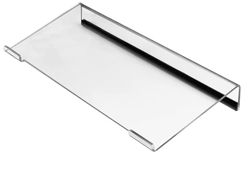 Shirene Acrylic Keyboard Holder,Tilted Keyboard Stand,Computer Keyboards Stands With Black Anti-Slip Strips,Computer Keyboards Stand Ergonomic Comfortable Typing for Home Office