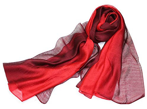 SNUG STAR Baumwolle Seidenschal Elegante Weiche Wraps Farbton Schals für Frauen