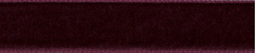 Berisfords Velvet Ribbon Burgundy 56mm - Nylon Craft Ribbon for Sewing, Gift Wrapping and Hair Accessories